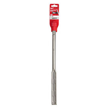 Chisel, High Grade Forged Steel, 1 in Tip, 16 in lg, Flat, SDS-Max
