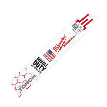 Blade Straight Back Demo Profile, 10 Tpi, 1 In Wd, 6 In Lg, 0.042 In Thk, Bi-metal