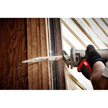 Blade Demolition Tapered Back Reciprocating Saw, 8 Tpi, 1 In Wd, 6 In Lg, 0.062 In Thk, Bi-metal Blade