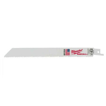 Blade Thin Kerf Profile, 8/12 Tpi, 3/4 In Wd, 8 In Lg, 0.05 In Thk, Bi-metal 