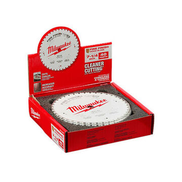 Blade Framing Thin Kerf Circular Saw, 40t, 7-1/4 In Dia, Steel