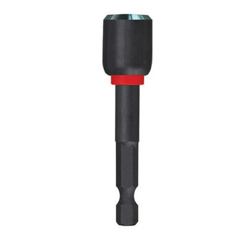 Nut Driver Magnetic, 1/2 In Drive, 2-9/16 In Lg, Alloy Steel