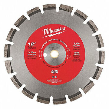 Blade Diamond Circular Saw, 12 In Dia