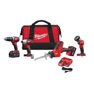 4-Tool Combo Kit, 3.1 in wd, 7.8 in lg, 7.6 in ht, 0 to 450/0 to 1800 rpm
