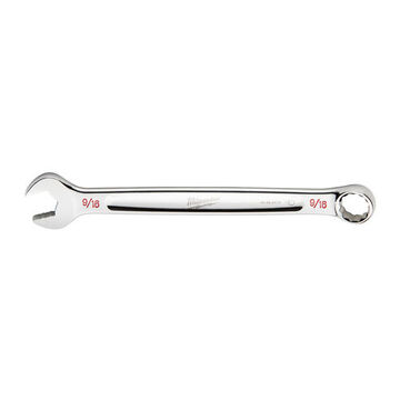 Wrench Combination, Steel, 9/16 In Opening, 7.48 In Lg