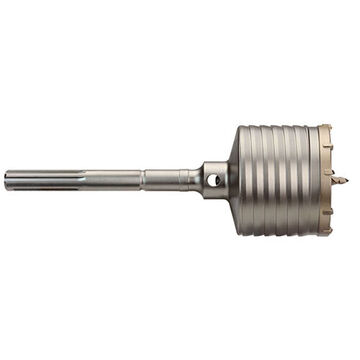 Core Bit One Piece, 3 In Dp Dril, 2 In Dia Shank, 11.375 In Lg, Carbide
