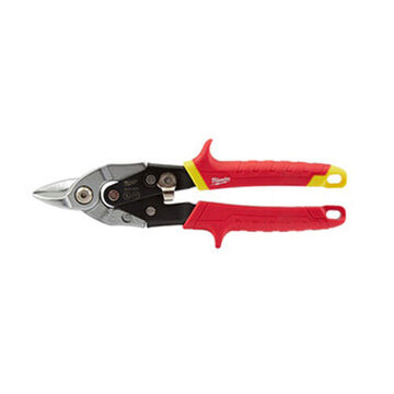Snip Bulldog Aviation, 9-1/2 In Lg, Red Steel, 4-1/2 In Lg Cut