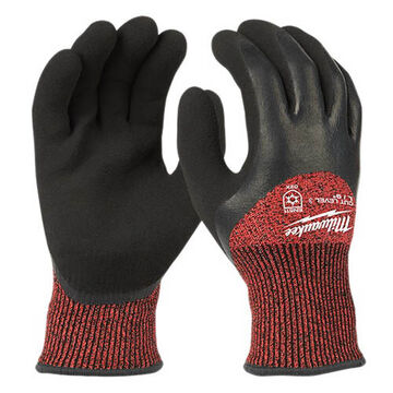 Winter Safety Gloves, X-Large, 4.09 in lg, Latex
