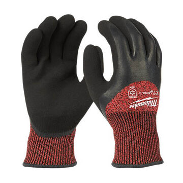 Winter Safety Gloves, 2X-Large, 4.09 in lg, Latex