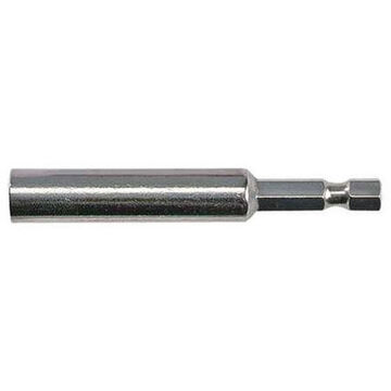 Standard Magnetic Driving Bit Holder, 1/4 in Drive, 3 in, Steel