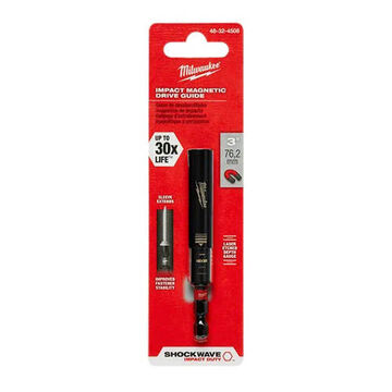 Bit Holder Impact Magnetic, 1/4 In Drive, 3 In, Alloy Steel