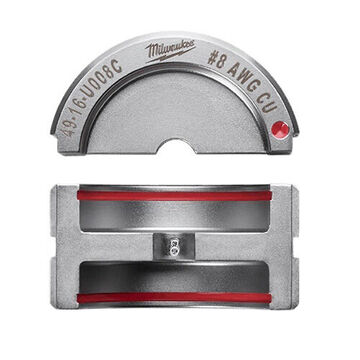 Die Upper And Lower Crimping Tool, 6 Ton, 8 Awg