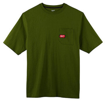 Heavy-Duty T-Shirt, Men, 2X-Large, Cotton/Polyester