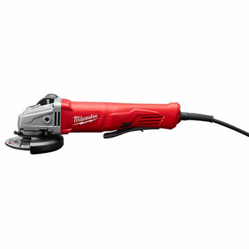 Small, No-Lock Angle Grinder, 4-1/2 in Dia, 13-13/16 in lg, 11000 rpm, 120 VAC, 11 A