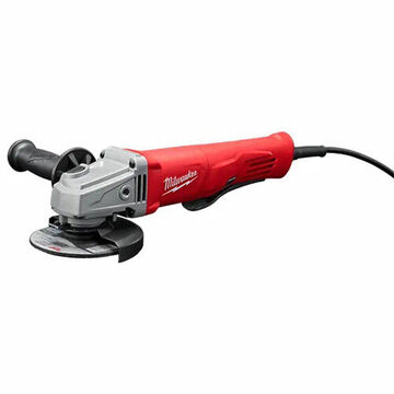 Small, No-Lock Angle Grinder, 4-1/2 in Dia, 13-13/16 in lg, 11000 rpm, 120 VAC, 11 A