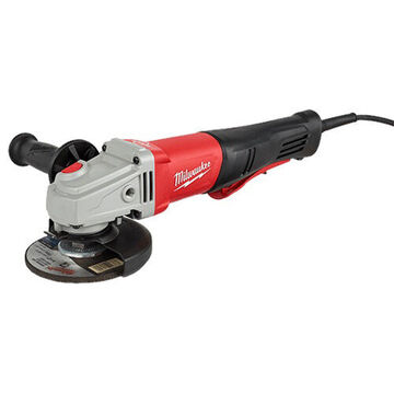 Braking Small, No-Lock Angle Grinder, 4-1/2 to 5 in Dia, Nylon, 2.74 in wd, 14.69 in lg, 4.19 in ht, 12000 rpm, 120 VAC, 11 A