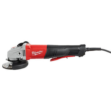 Braking Small, No-Lock Angle Grinder, 4-1/2 to 5 in Dia, Nylon, 2.74 in wd, 14.69 in lg, 4.19 in ht, 12000 rpm, 120 VAC, 11 A