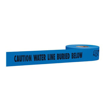 Non-Detectable Warning Safety Tape, 3 in x 1000 ft x 4 mil, Blue