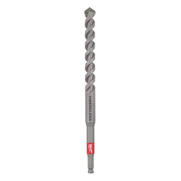 Auger Drill Bit, 13/16 in Dia x 12 in lg, 7/16 in Shank, Fiberglass