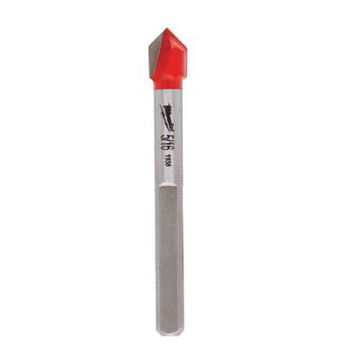 Drill Bit Single End Masonry, 5/16 In Dia, 2-1/4 In Lg, 3-flat, 3/16 In Shank