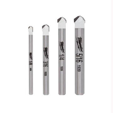 Drill Bit Set Single End, Carbide, 4 Pieces