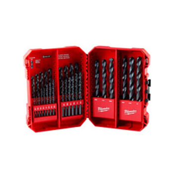 Bit Set Extreme Durability Drill, Black Oxide High Speed Steel, 135 Deg, 29 Pieces