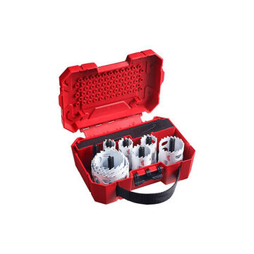 Hole Saw Kit, Bi-Metal, 12 Pieces