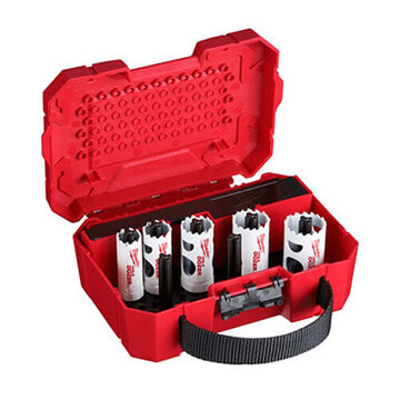 Compact Automotive Hole Saw Kit, Bi-Metal, 7 Pieces