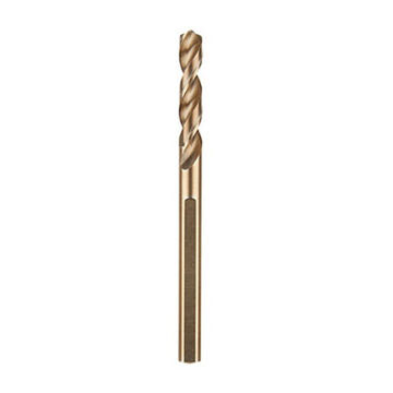 Bit Hole Saw Pilot, Cobalt, 1/4 In Shank, 3-flat, 135 Deg