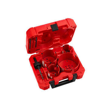 Hole Saw Kit Teeth Plumber's, Carbide, 8 Pieces