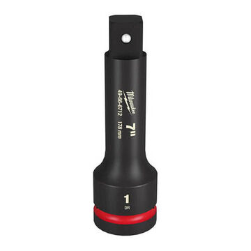 Extension Dual Hole Impact Socket, Black Chromium Molybdenum, 1 In Drive, 7 In Lg