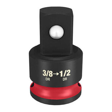 Adapter Impact Socket, Square, 3/8 To 1/2 In Drive, Black Chromium Molybdenum, 1.41 In Lg