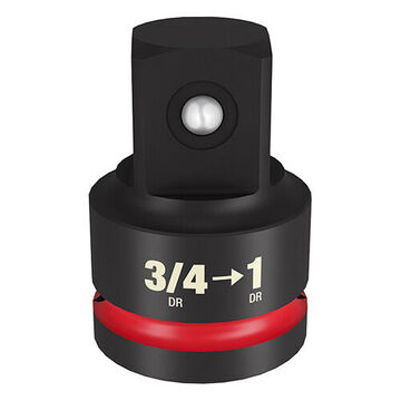 Adapter Impact Socket, Square, 3/4 To 1 In Drive, Black Chromium Molybdenum, 2.48 In Lg