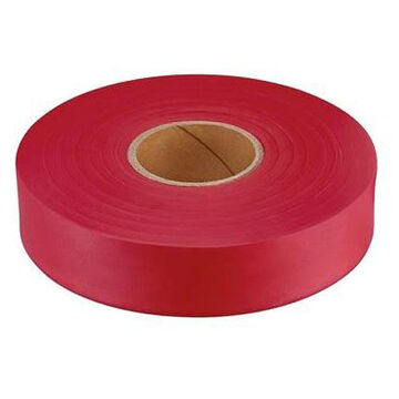 Ruban de signalisation souterrain détectable, plastique durable, rouge, 1 pouce x 600 ft x 2 mm