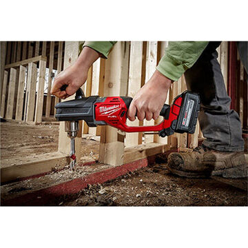 Right Angle Drill, Cordless, 1500 rpm, 18 V, 15.6 in