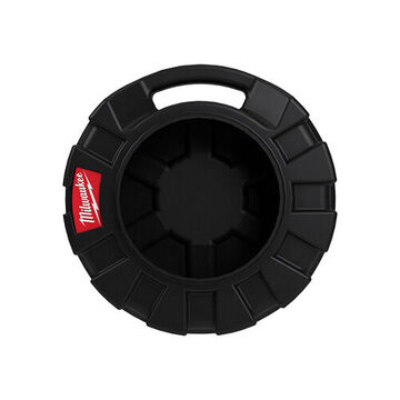 Cable Container Small Sectional, Plastic, Black, 6.5 In X 19 In