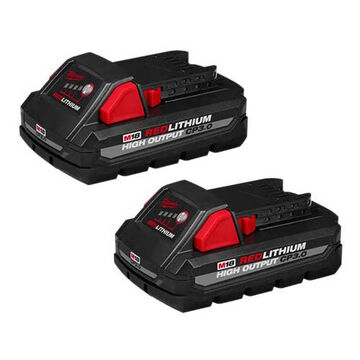 Battery High Output, Lithium-ion, 3.3 In Wd X 5.31 In Lg X 2.31 In Ht, 18 V, 3 Ah Capacity, 1/pack