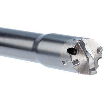 4-Cutter Vacuum Drill Bit, 7/16 in Dia x 13 in lg, Carbide, 10 mm Shank, 7-7/8 in dp Cut
