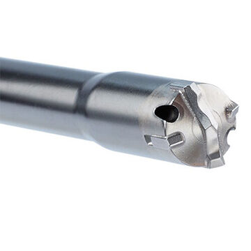 4-Cutter Vacuum Drill Bit, 5/8 in Dia x 23 in lg, Carbide, 18 mm Shank, 15.75 in dp Cut