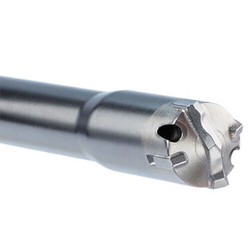 4-Cutter Vacuum Drill Bit, 1-1/8 in Dia x 35 in lg, Carbide, 18 mm Shank, 27 in dp Cut