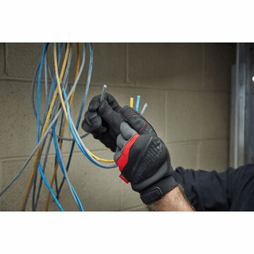 Work Gloves Performance, Small, Hook And Loop, 9.8 In Lg, Tricot Polyester