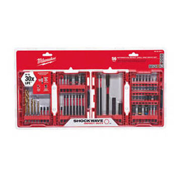 Impact Drill and Drive Set, Steel, 56 Pieces