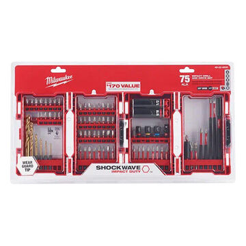 Impact Drill and Drive Set, Steel, 72 Pieces