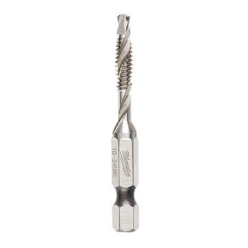 Tap Impact Drive Drill, Hex, Steel, 10 In-24 Unc, 1/2 In X 2.2 In