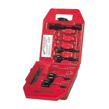 Bit Kit Contractor's Selfeed, High Speed Steel, Anti-rust Coated, 7 Pc