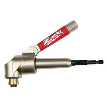 Attachment Right Angle Drill, 90 Deg, 1/4 In Drive, Hex, 9-1/2 In, 2.4 To 18 V