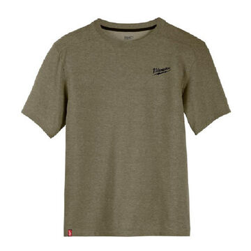 T-shirt de travail hybride, homme, 2X-Large, 13 pouce lg, coton/polyester