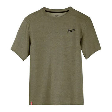 T-shirt de travail hybride, homme, 3X-Large, 13 pouce lg, coton/polyester