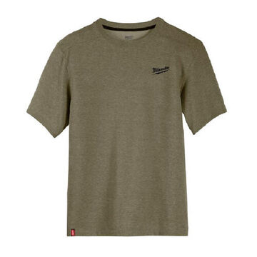 Hybrid Work T-Shirt, Men, Medium, 13 in lg, Cotton/Polyester