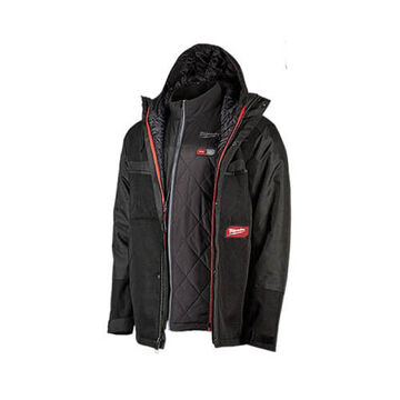 Insulated Jacket Kit, UNISEX, Small, Black Polyester, 20-1/4 in lg